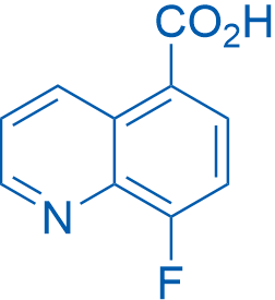 8-Fluoroquinoline-5-carboxylic acid 250mg
