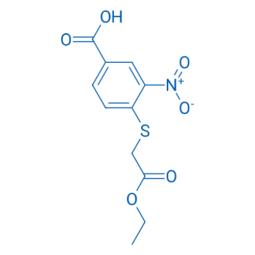4-((2-Ethoxy-2-oxoethyl)thio)-3-nitrobenzoic acid 250mg