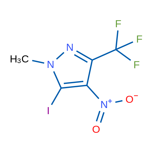 5-Iodo-1-methyl-4-nitro-3-(trifluoromethyl)-1H-pyrazole 1g