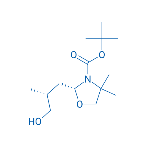 (R)-tert-Butyl 2-((r)-3-hydroxy-2-methylpropyl)-4,4-dimethyloxazolidine-3-carboxylate 1g
