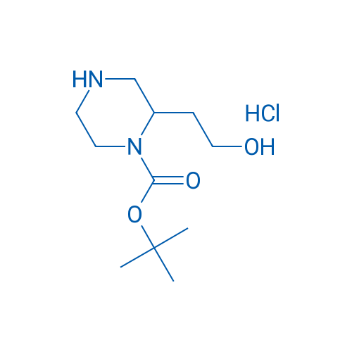 tert-Butyl 2-(2-hydroxyethyl)piperazine-1-carboxylate hydrochloride 250mg