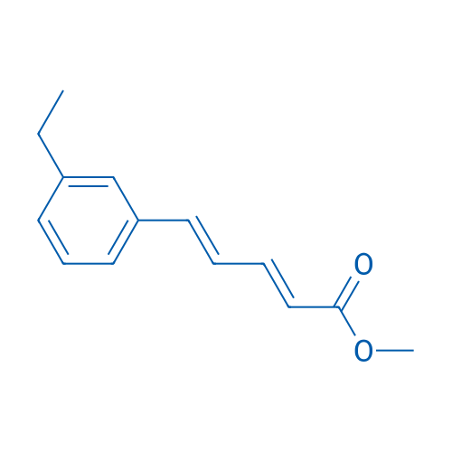 (2E,4E)-Methyl 5-(3-ethylphenyl)penta-2,4-dienoate 250mg