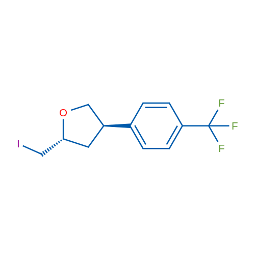 (2R,4R)-2-(Iodomethyl)-4-[4-(trifluoromethyl)phenyl]oxolane 1g