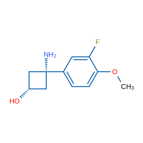 (1S,3s)-3-amino-3-(3-fluoro-4-methoxyphenyl)cyclobutan-1-ol 1g