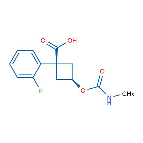(1S,3s)-1-(2-fluorophenyl)-3-[(methylcarbamoyl)oxy]cyclobutane-1-carboxylic acid 1g