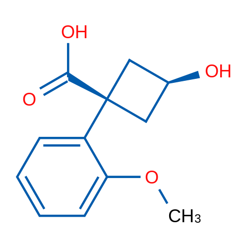 (1S,3s)-3-hydroxy-1-(2-methoxyphenyl)cyclobutane-1-carboxylic acid 1g