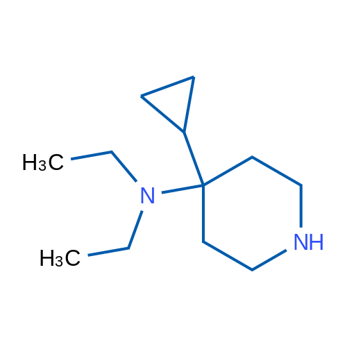 4-Cyclopropyl-N,N-diethylpiperidin-4-amine 1g