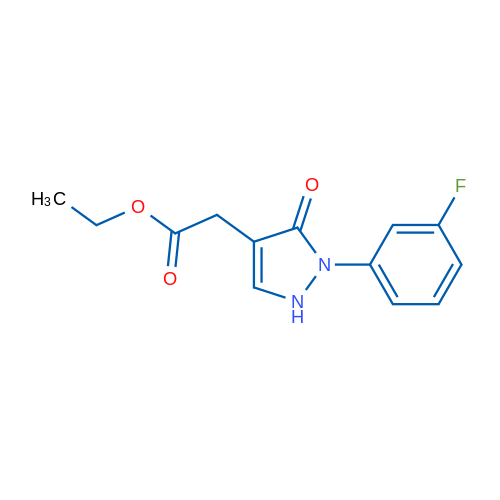 Ethyl 2-[2-(3-fluorophenyl)-3-oxo-2,3-dihydro-1H-pyrazol-4-yl]acetate 1g
