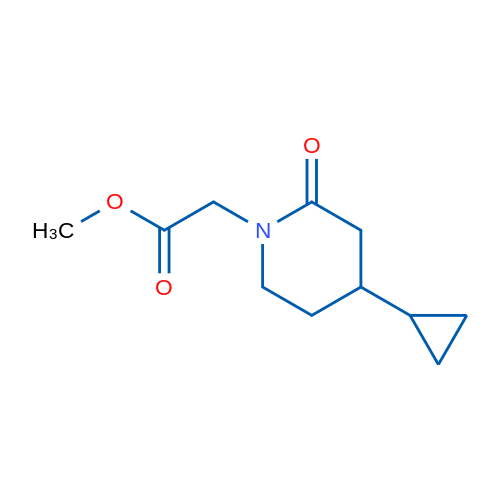Methyl 2-(4-cyclopropyl-2-oxopiperidin-1-yl)acetate 1g
