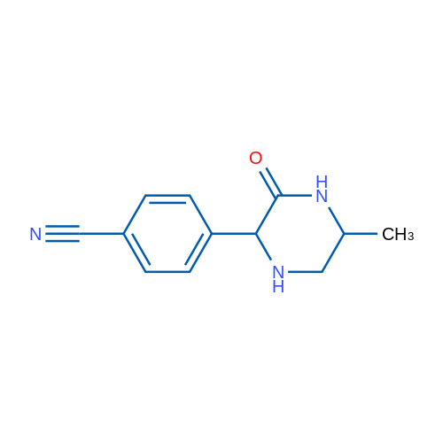 4-(5-Methyl-3-oxopiperazin-2-yl)benzonitrile 1g