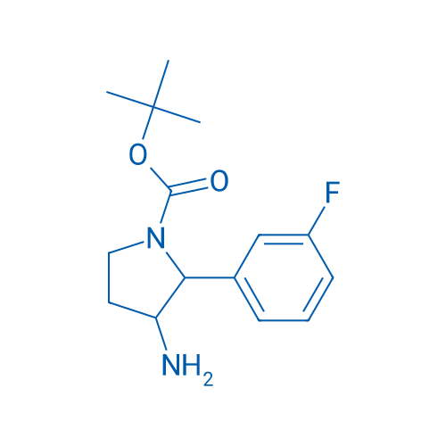tert-Butyl 3-amino-2-(3-fluorophenyl)pyrrolidine-1-carboxylate 1g
