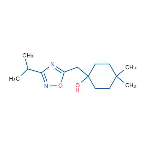 4,4-Dimethyl-1-{[3-(propan-2-yl)-1,2,4-oxadiazol-5-yl]methyl}cyclohexan-1-ol 1g
