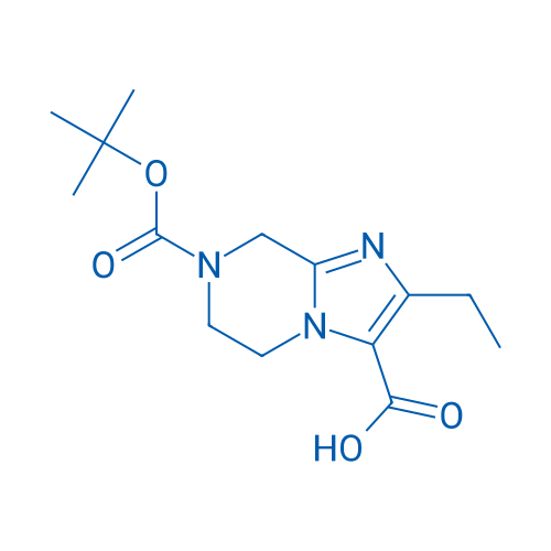 7-[(tert-Butoxy)carbonyl]-2-ethyl-5H,6H,7H,8H-imidazo[1,2-a]pyrazine-3-carboxylic acid 1g