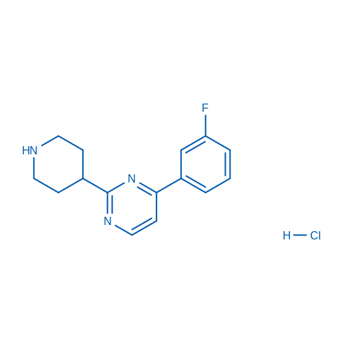 4-(3-Fluorophenyl)-2-(piperidin-4-yl)pyrimidine hydrochloride 100mg