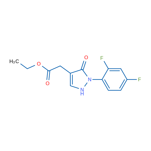 Ethyl 2-[2-(2,4-difluorophenyl)-3-oxo-2,3-dihydro-1H-pyrazol-4-yl]acetate 1g