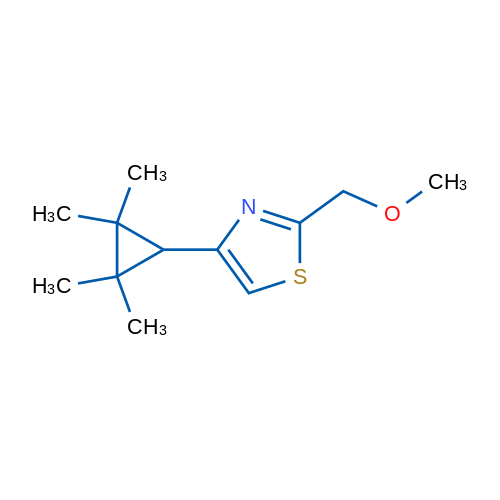 2-(Methoxymethyl)-4-(2,2,3,3-tetramethylcyclopropyl)-1,3-thiazole 1g