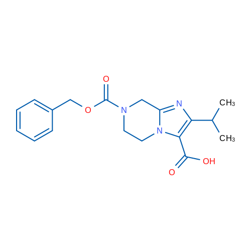 7-[(Benzyloxy)carbonyl]-2-(propan-2-yl)-5H,6H,7H,8H-imidazo[1,2-a]pyrazine-3-carboxylic acid 1g