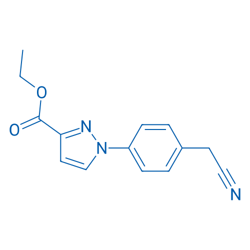 Ethyl 1-[4-(cyanomethyl)phenyl]-1H-pyrazole-3-carboxylate 1g