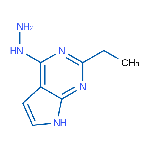 2-Ethyl-4-hydrazinyl-7H-pyrrolo[2,3-d]pyrimidine 1g