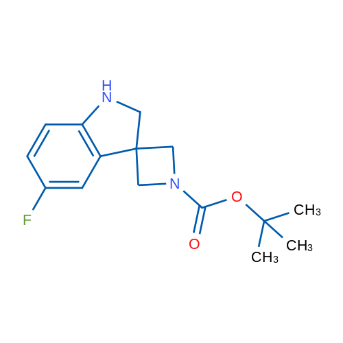 tert-Butyl 5'-fluoro-1',2'-dihydrospiro[azetidine-3,3'-indole]-1-carboxylate 1g