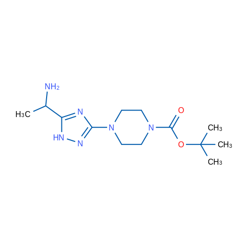 tert-Butyl 4-[5-(1-aminoethyl)-1H-1,2,4-triazol-3-yl]piperazine-1-carboxylate 1g