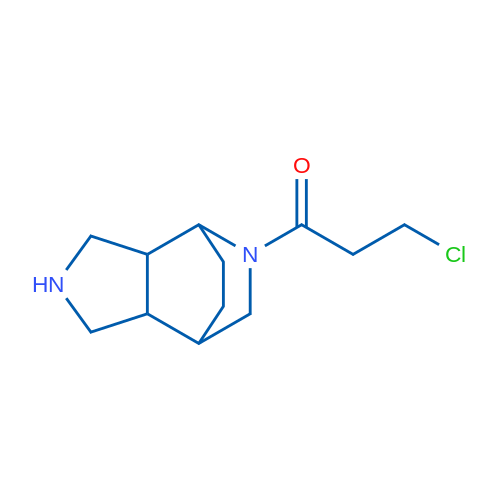 3-Chloro-1-{4,8-diazatricyclo[5.2.2.0,2,6]undecan-8-yl}propan-1-one 1g