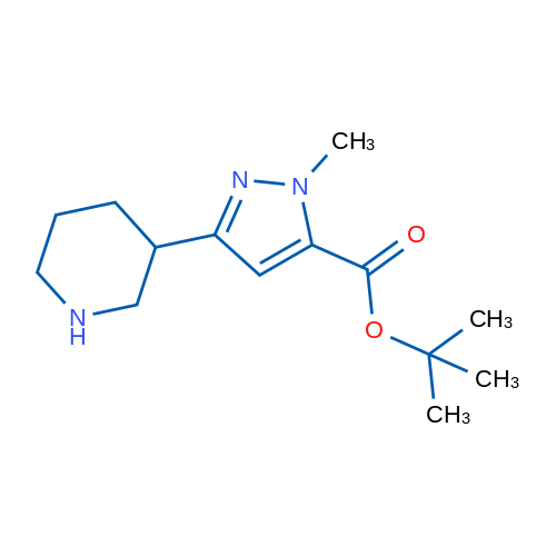 tert-Butyl 1-methyl-3-(piperidin-3-yl)-1H-pyrazole-5-carboxylate 1g