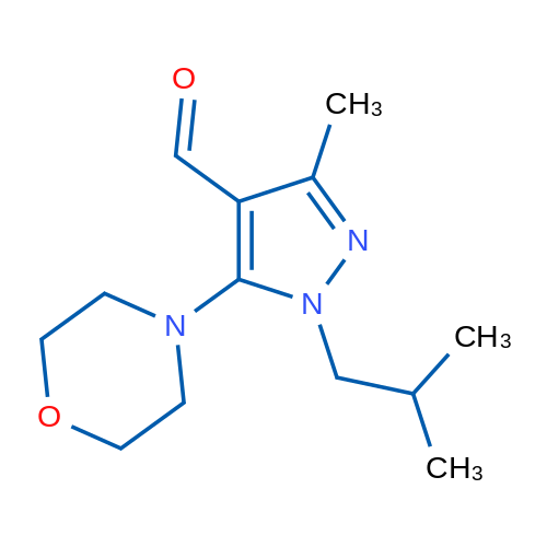 3-Methyl-1-(2-methylpropyl)-5-(morpholin-4-yl)-1H-pyrazole-4-carbaldehyde 1g