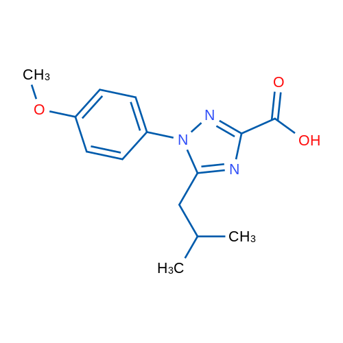 1-(4-Methoxyphenyl)-5-(2-methylpropyl)-1H-1,2,4-triazole-3-carboxylic acid 1g