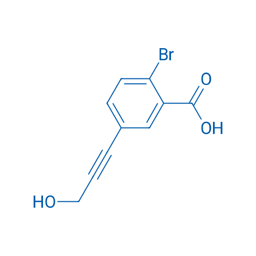 2-Bromo-5-(3-hydroxyprop-1-yn-1-yl)benzoic acid 5g