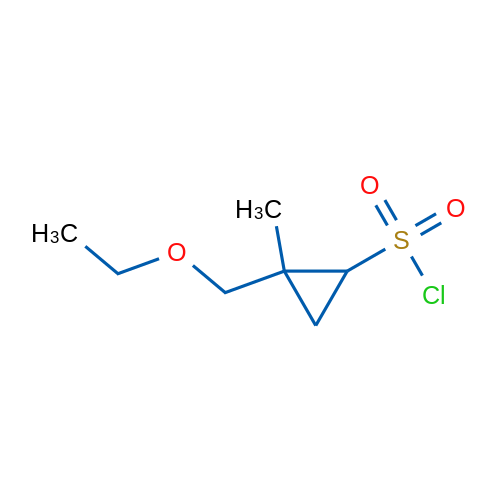 2-(Ethoxymethyl)-2-methylcyclopropane-1-sulfonyl chloride 1g