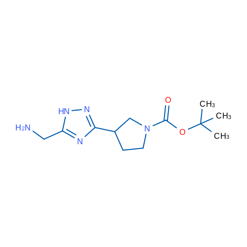 tert-Butyl 3-[5-(aminomethyl)-1H-1,2,4-triazol-3-yl]pyrrolidine-1-carboxylate 1g