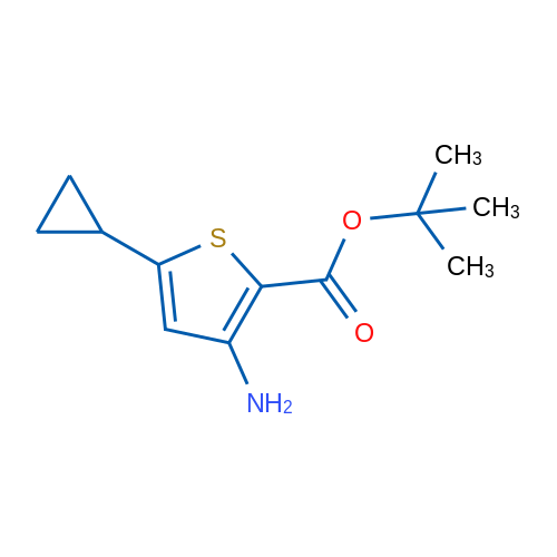 tert-Butyl 3-amino-5-cyclopropylthiophene-2-carboxylate 1g