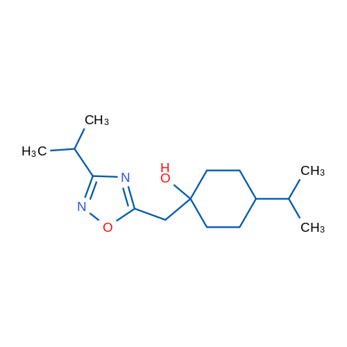 4-(Propan-2-yl)-1-{[3-(propan-2-yl)-1,2,4-oxadiazol-5-yl]methyl}cyclohexan-1-ol 1g