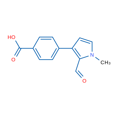4-(2-Formyl-1-methyl-1H-pyrrol-3-yl)benzoic acid 1g