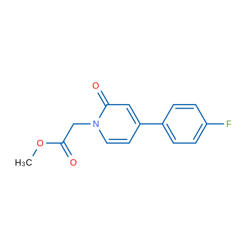 Methyl 2-[4-(4-fluorophenyl)-2-oxo-1,2-dihydropyridin-1-yl]acetate 1g