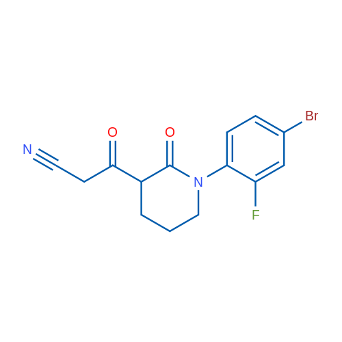 3-[1-(4-Bromo-2-fluorophenyl)-2-oxopiperidin-3-yl]-3-oxopropanenitrile 1g