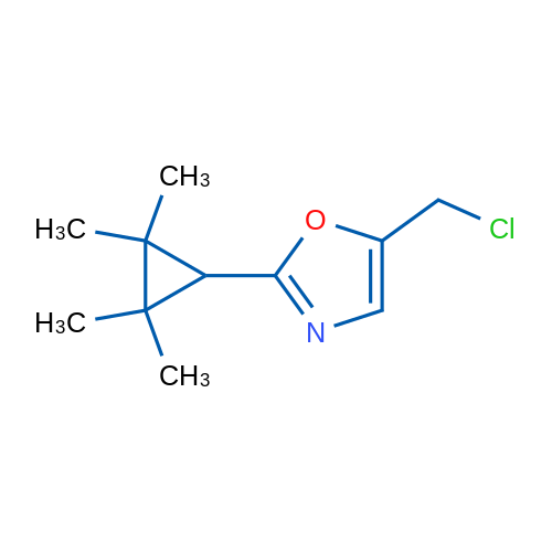 5-(Chloromethyl)-2-(2,2,3,3-tetramethylcyclopropyl)-1,3-oxazole 1g