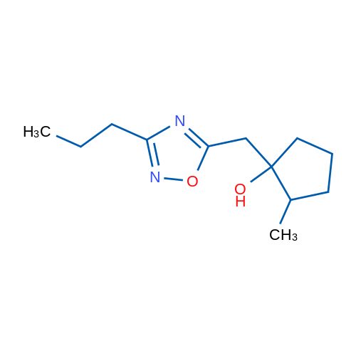 2-Methyl-1-[(3-propyl-1,2,4-oxadiazol-5-yl)methyl]cyclopentan-1-ol 1g
