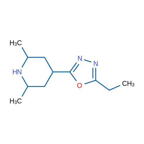 4-(5-Ethyl-1,3,4-oxadiazol-2-yl)-2,6-dimethylpiperidine 1g