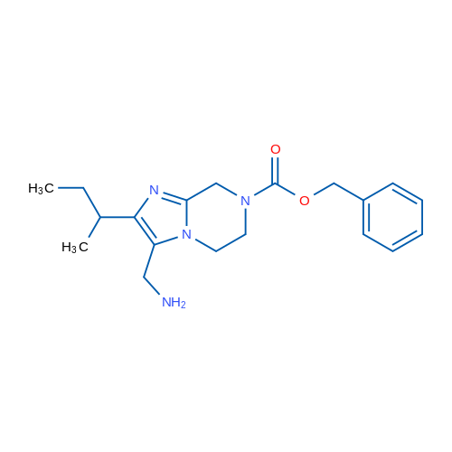 Benzyl 3-(aminomethyl)-2-(butan-2-yl)-5H,6H,7H,8H-imidazo[1,2-a]pyrazine-7-carboxylate 1g