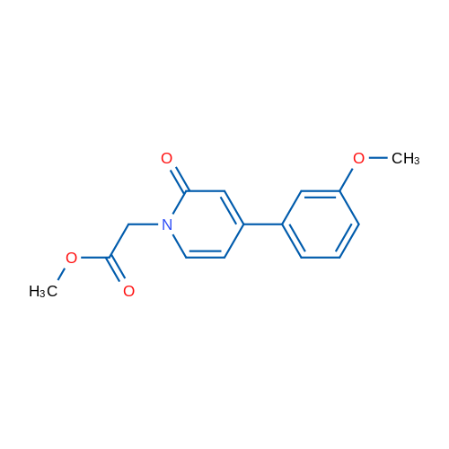Methyl 2-[4-(3-methoxyphenyl)-2-oxo-1,2-dihydropyridin-1-yl]acetate 1g