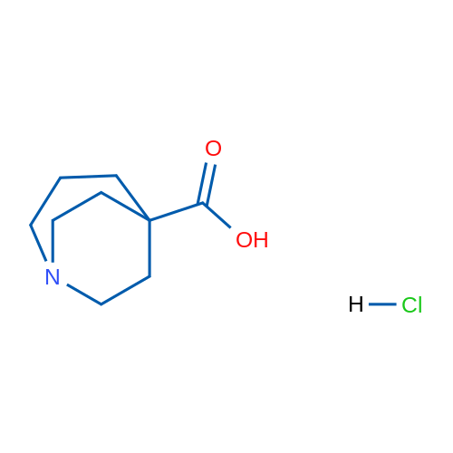 1-Azabicyclo[3.2.2]nonane-5-carboxylic acid hydrochloride 1g