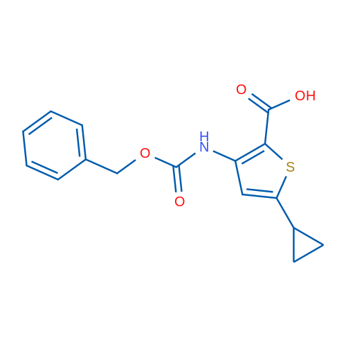 3-{[(benzyloxy)carbonyl]amino}-5-cyclopropylthiophene-2-carboxylic acid 1g