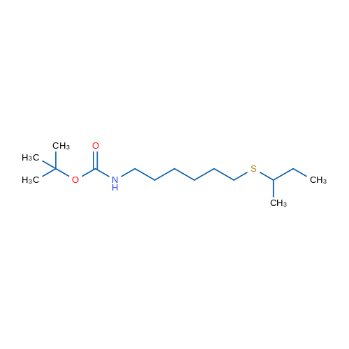 tert-Butyl N-[6-(butan-2-ylsulfanyl)hexyl]carbamate 1g