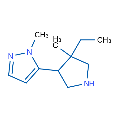 5-(4-Ethyl-4-methylpyrrolidin-3-yl)-1-methyl-1H-pyrazole 1g