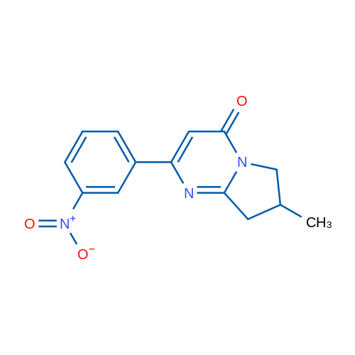 7-Methyl-2-(3-nitrophenyl)-4H,6H,7H,8H-pyrrolo[1,2-a]pyrimidin-4-one 1g
