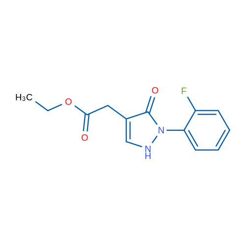 Ethyl 2-[2-(2-fluorophenyl)-3-oxo-2,3-dihydro-1H-pyrazol-4-yl]acetate 1g