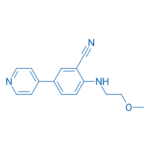2-[(2-Methoxyethyl)amino]-5-(pyridin-4-yl)benzonitrile 5g