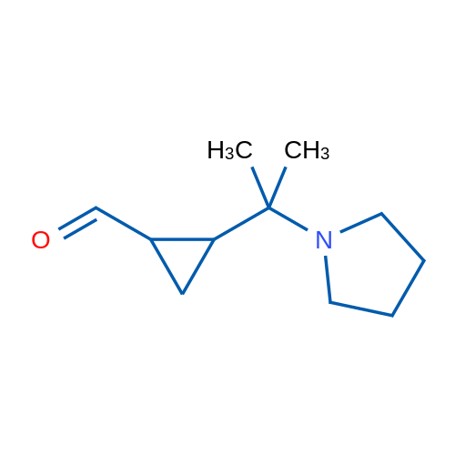 2-[2-(Pyrrolidin-1-yl)propan-2-yl]cyclopropane-1-carbaldehyde 1g